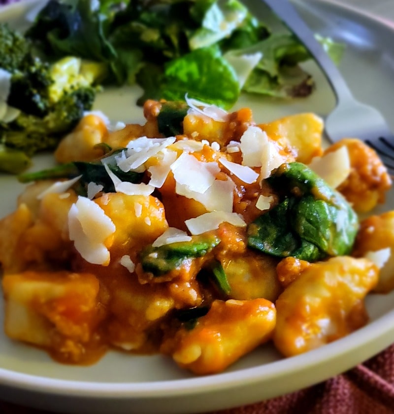 Colorful vegan main course